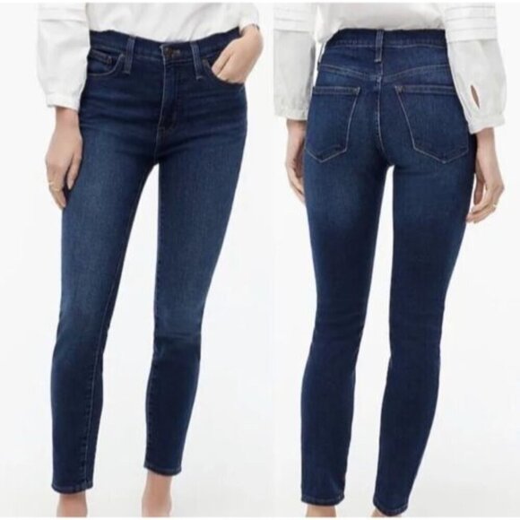 J Crew 9in High Rise Skinny Jeans  Womens 27 Preppy Classic Capsule Casual Comfy - Picture 1 of 7